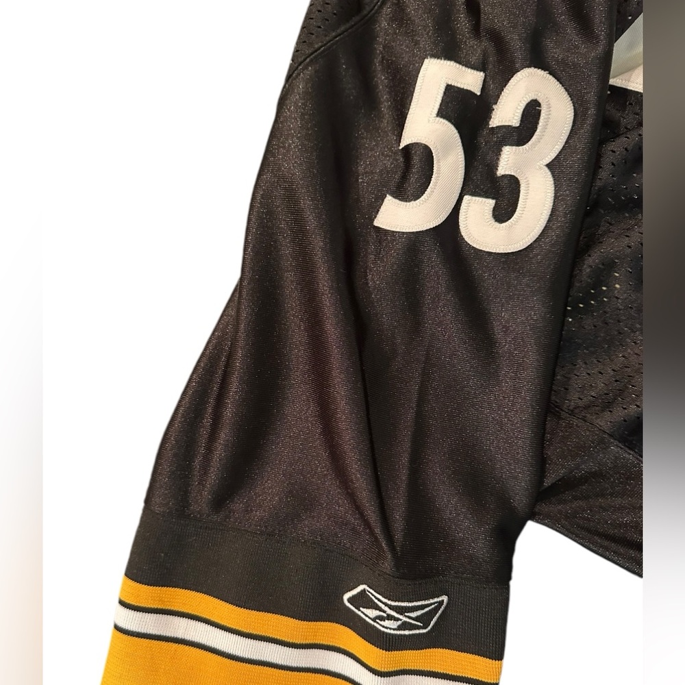 Reebok Men Pittsburgh Steelers Maurkice Pouncey Authentic Jersey Sz 50 - Picture 6 of 8